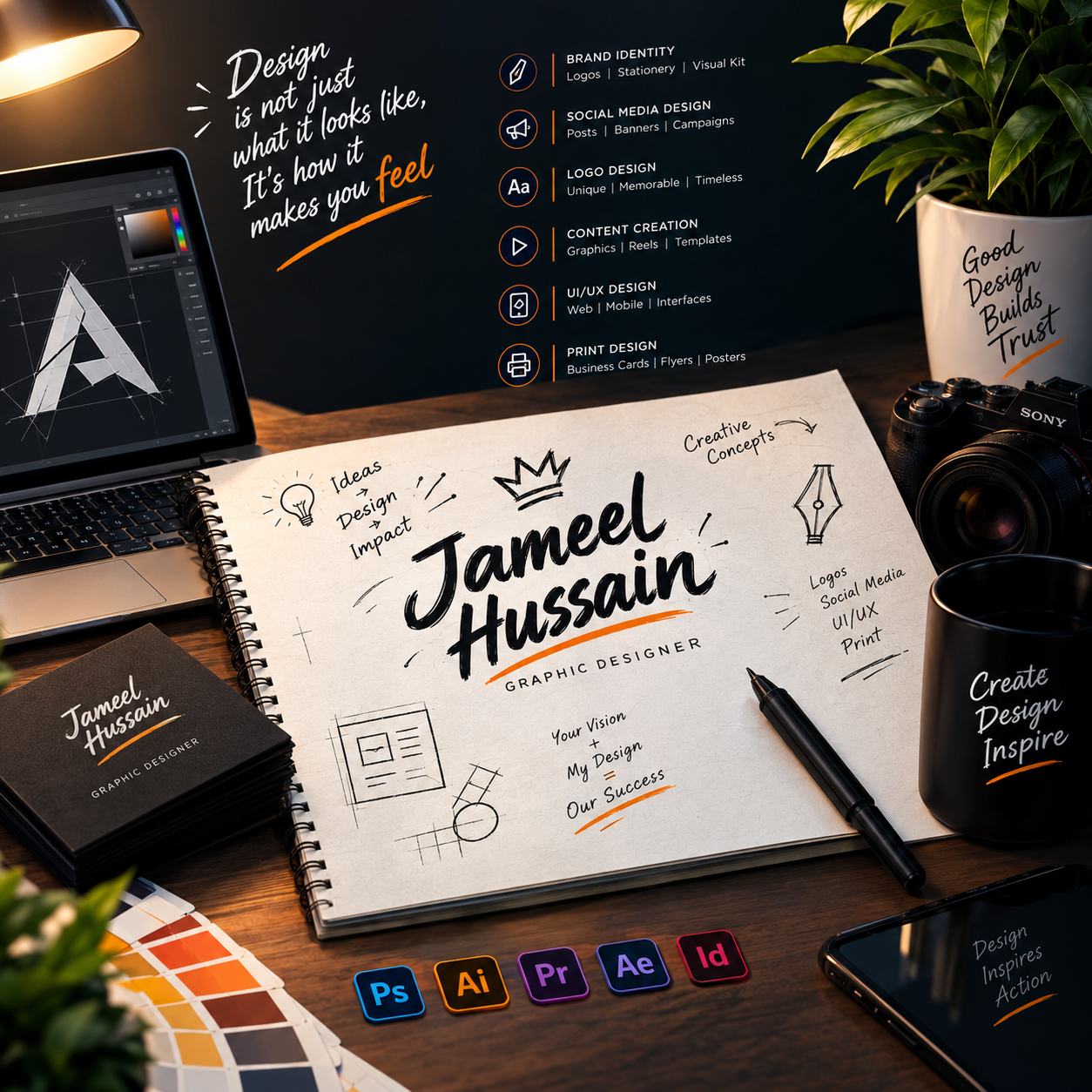 Jameel Hussain | UI/UX & Graphic Designer